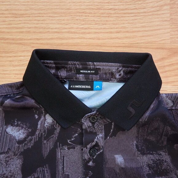 J. LINDEBERG KV Men's Regular Fit Jersey, Short Sleeve Polo, Size M - Picture 3 of 11